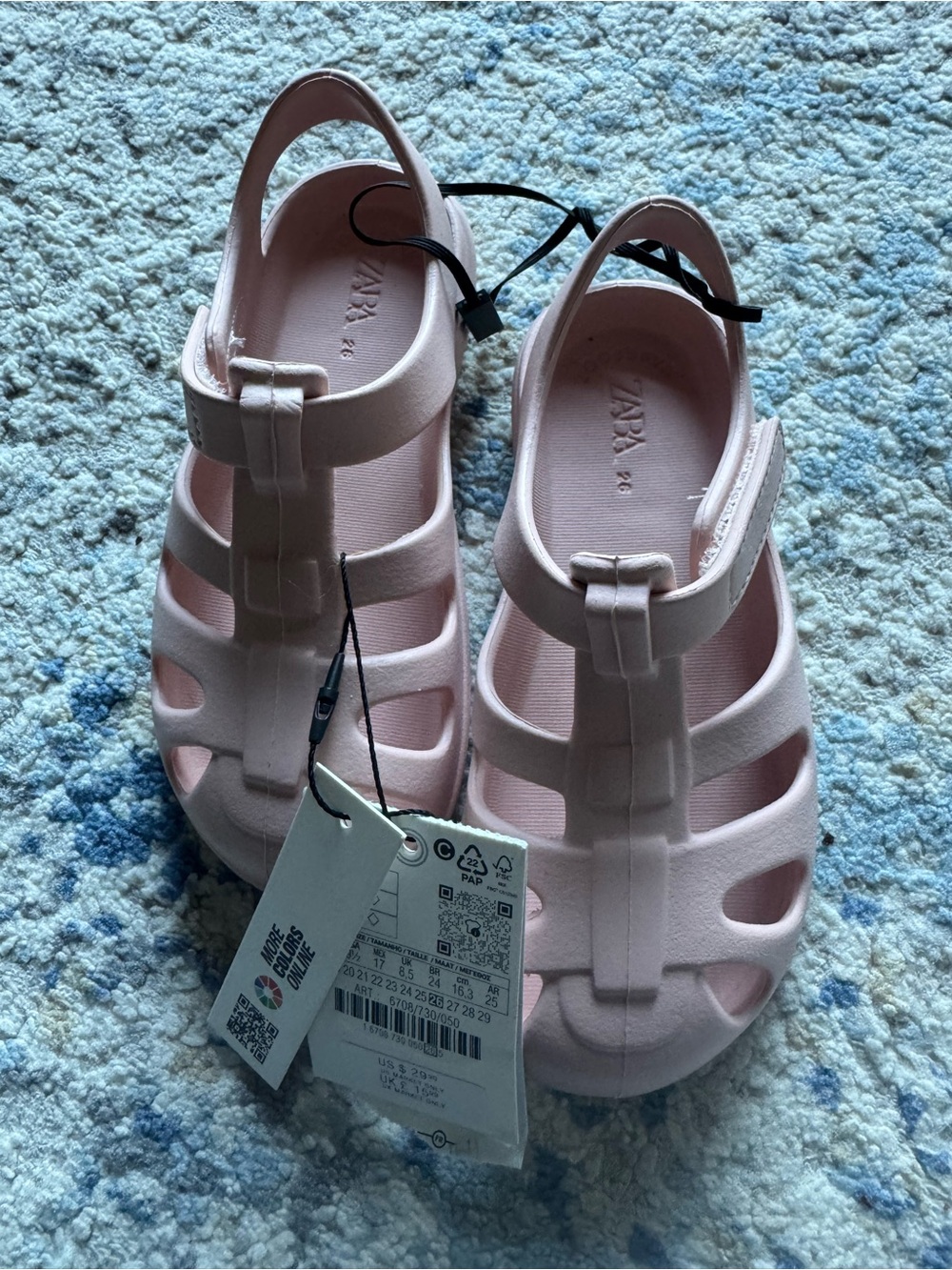 Zara Kids Barefoot Cage Sandals - Comfortable Summer Shoes NWT